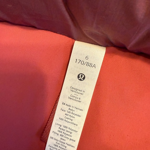 Japan Exclusive Lululemon Wunder Puff Cropped Vest Sz 6 Heathered Roasted Brown - Picture 9 of 12